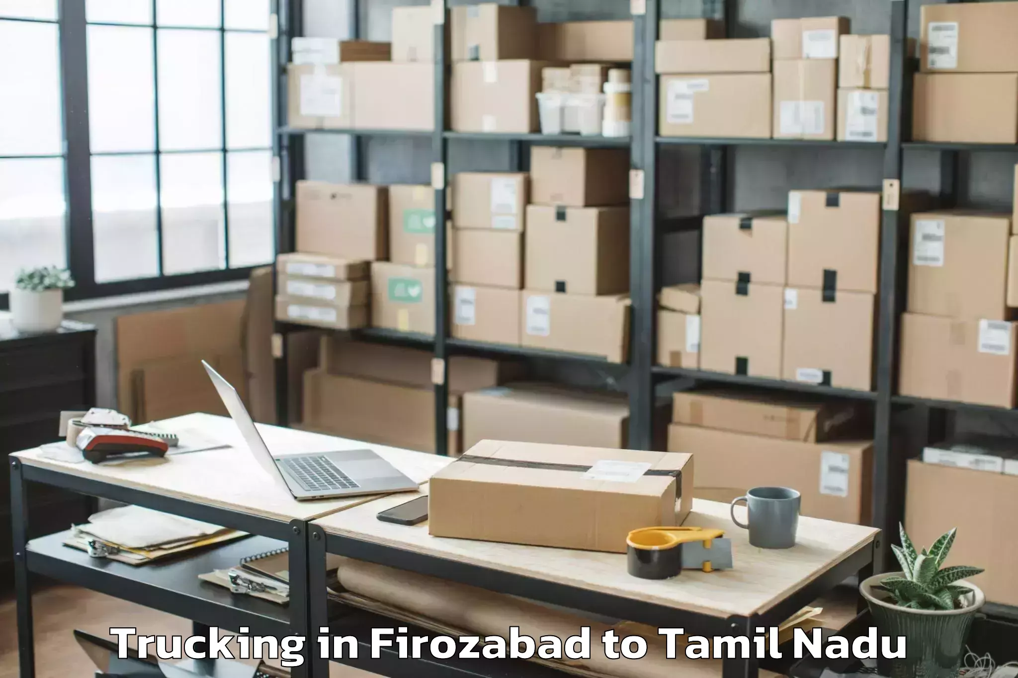 Hassle-Free Firozabad to Vadippatti Trucking